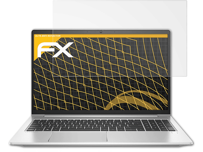ATFOLIX 2x FX-Antireflex Displayschutz(für HP ProBook 450 G8)