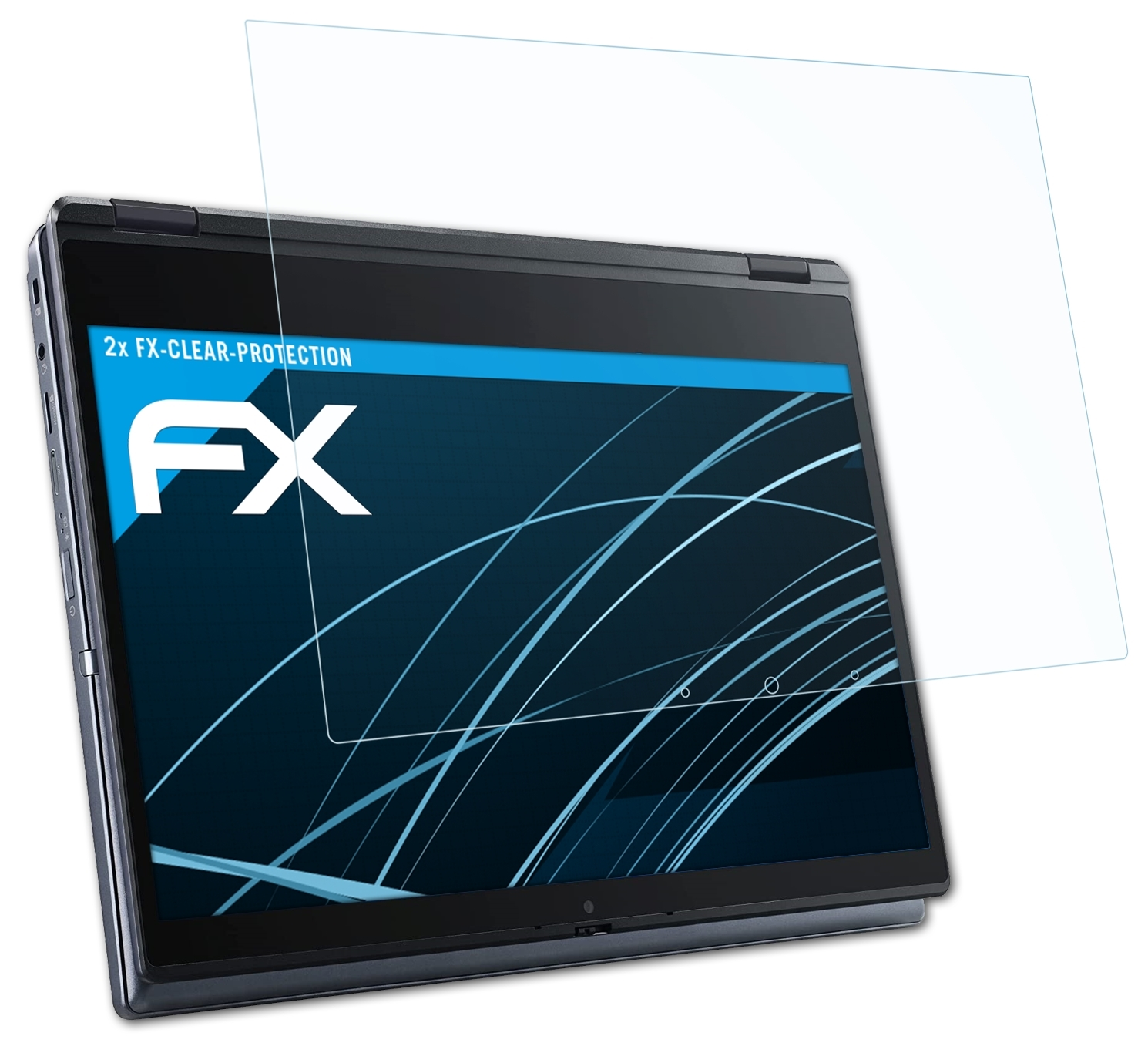 ATFOLIX 2x FX-Clear Displayschutz(für Spin TravelMate P6 (TMP614RN-52)) Acer