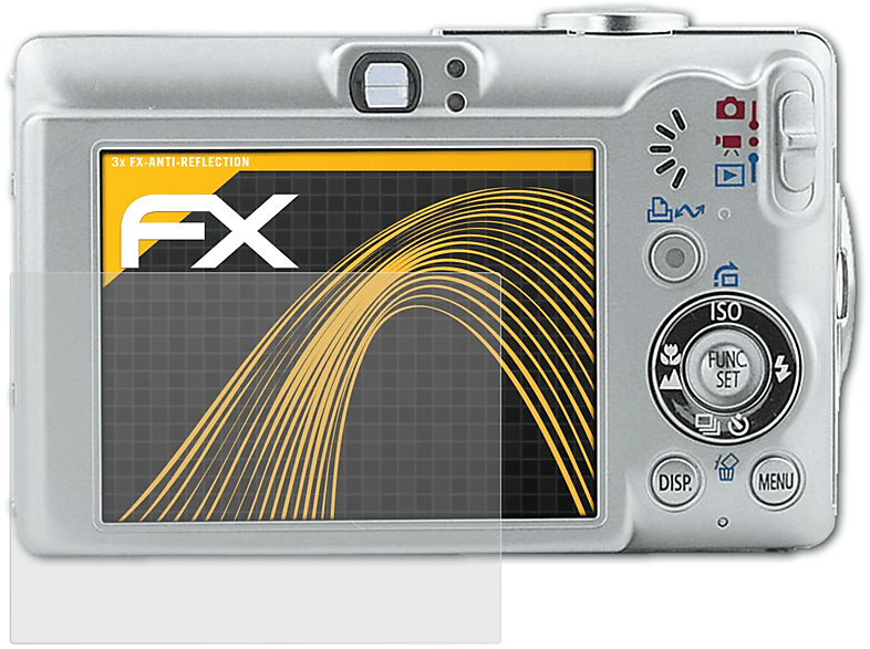 ATFOLIX 3x FX-Antireflex Displayschutz(für Canon Digital IXUS 60)