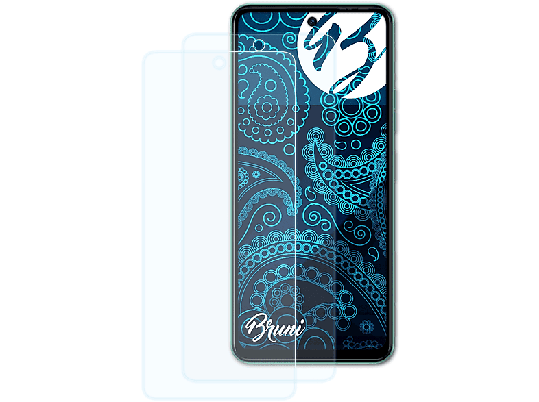 BRUNI 2x Basics-Clear Schutzfolie(für Tecno Camon 19 Neo)