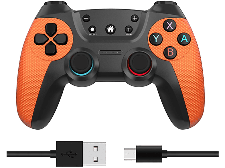 RESPIEL Gamepad, Bluetooth Gamepad, Wireless Controller, für Android/PC Controller Kräftiges Orange