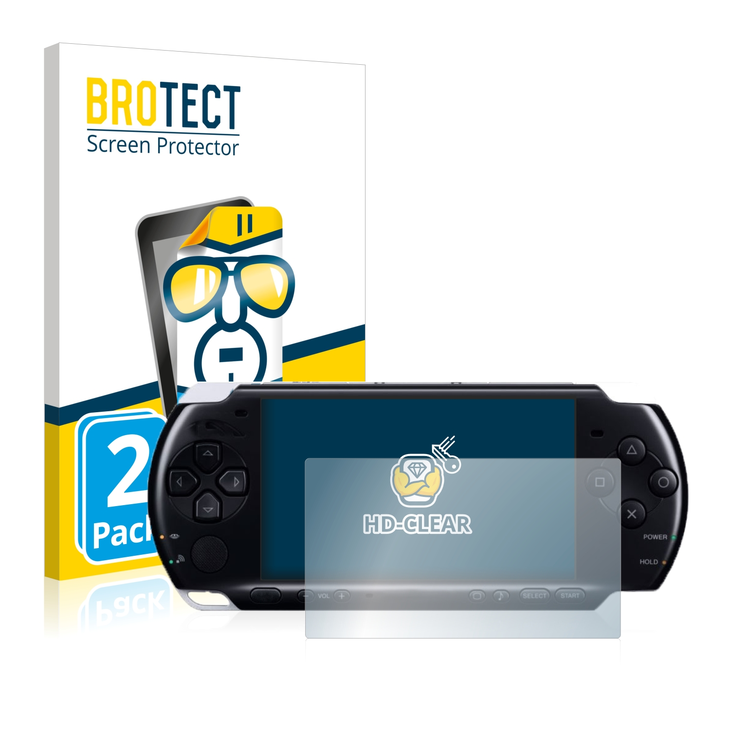 PSP klare Sony 2x 3004) Schutzfolie(für BROTECT