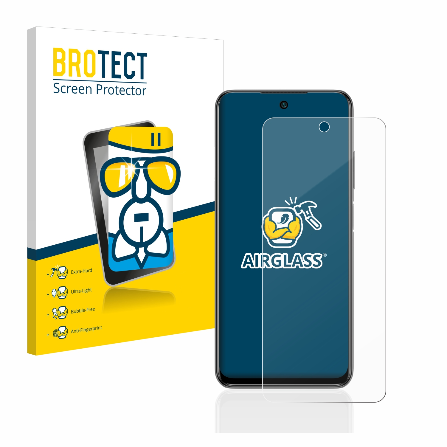 BROTECT Airglass 10 Note Xiaomi 5G) klare Schutzfolie(für Redmi