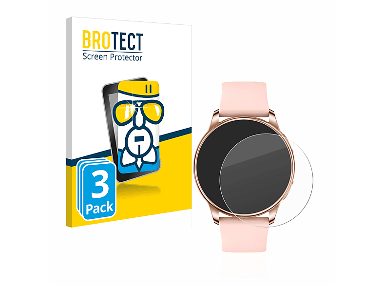 BROTECT 3x Airglass klare Schutzfolie(für Levowatch F2)