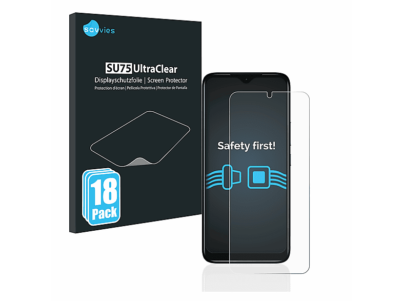 SAVVIES 18x klare Schutzfolie(für Nokia C12 Pro)