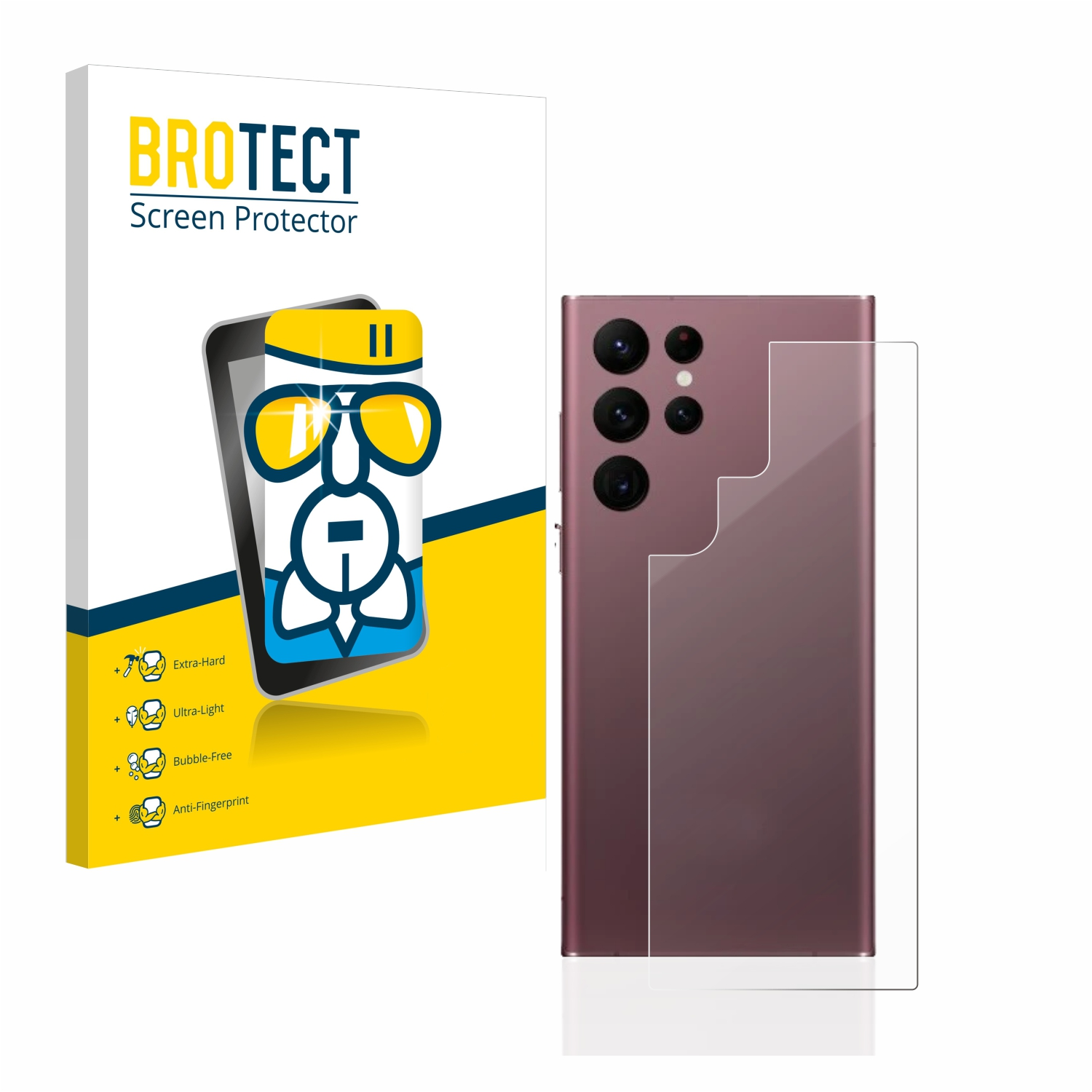 BROTECT 5G Airglass Schutzfolie(für Enterprise klare Edition) S22 Ultra Samsung Galaxy