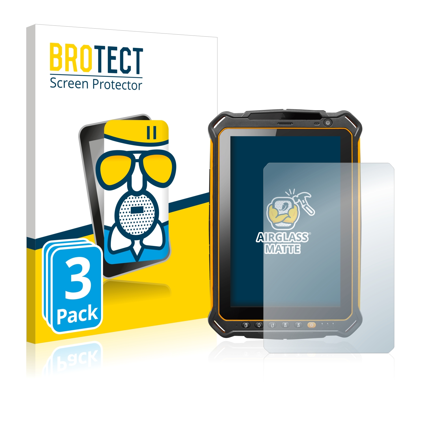 3x BROTECT Airglass matte Schutzfolie(für MOBILE IS930.RG) i.safe