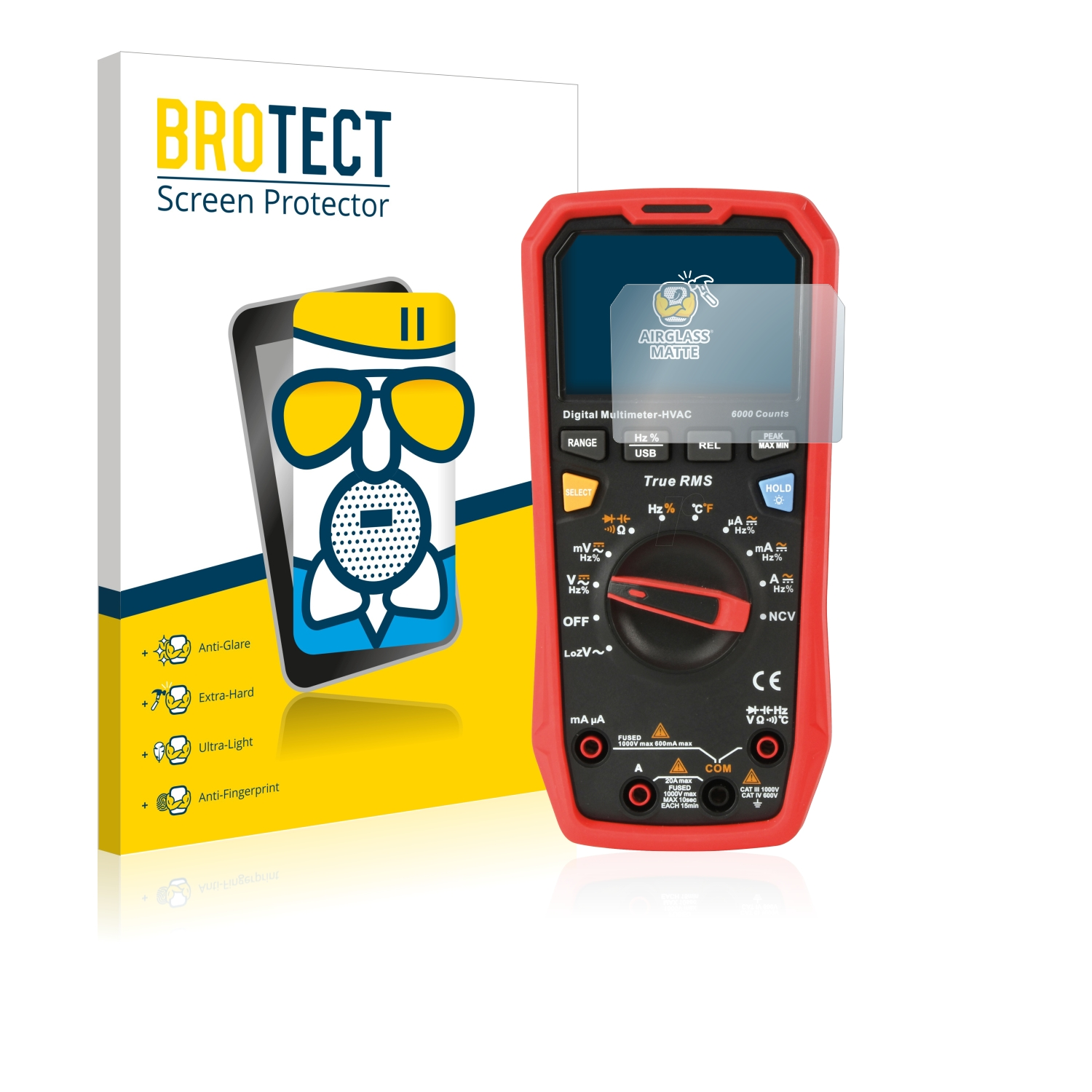 matte Uni-T BROTECT Schutzfolie(für Airglass UT161D)