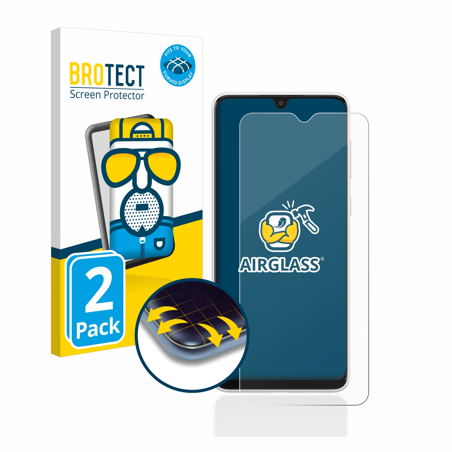 BROTECT 6x klare Schutzfolie(für Galaxy Airglass A03) Samsung