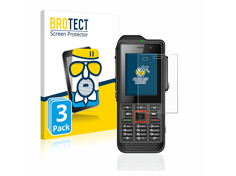 BROTECT IS330.2) MOBILE 3x Airglass Schutzfolie(für i.safe matte