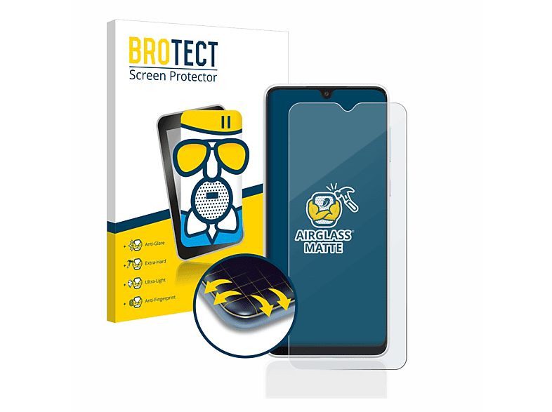 BROTECT Airglass matte Schutzfolie(für Samsung Galaxy A03)
