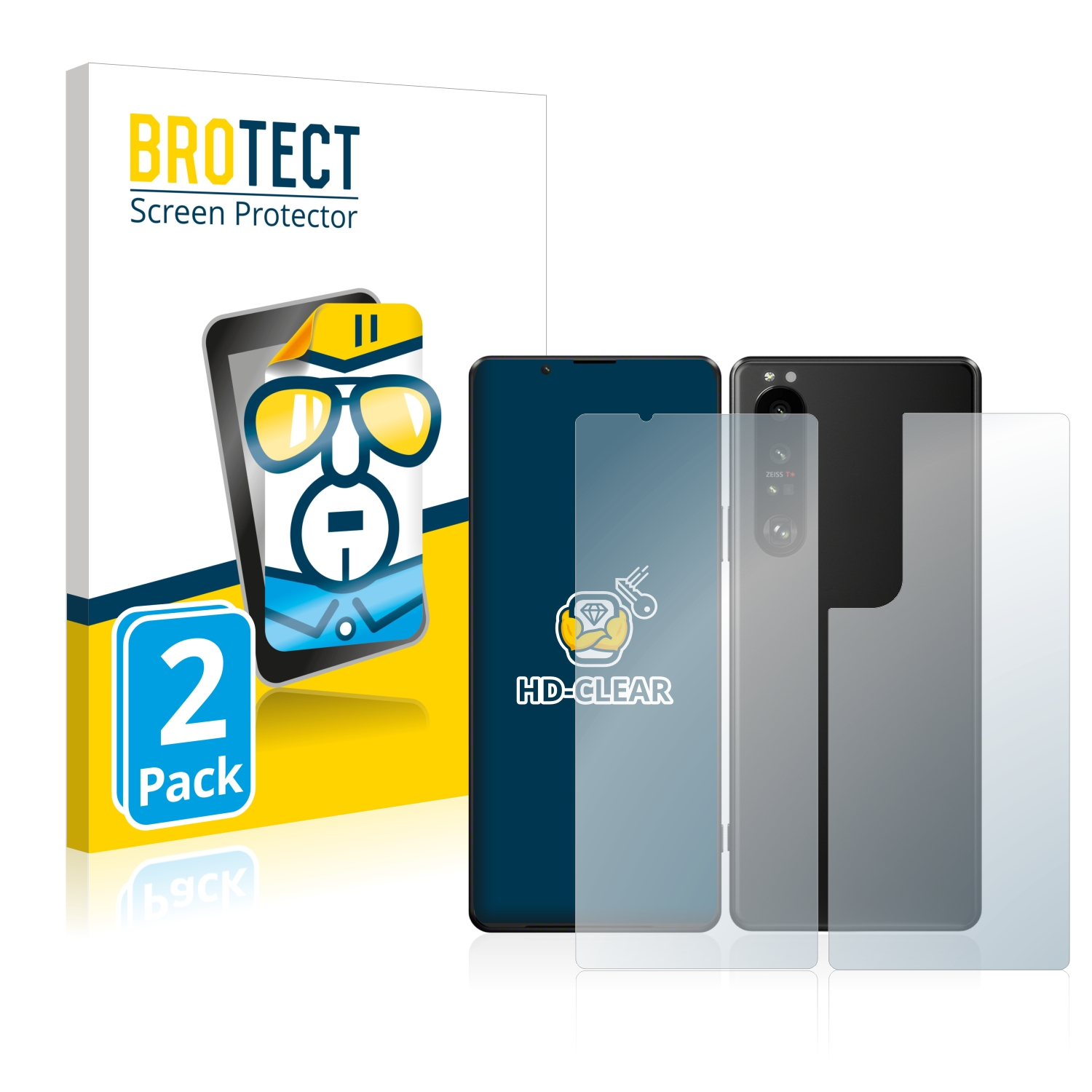 1 klare Schutzfolie(für BROTECT 2x Sony III Xperia 5G)