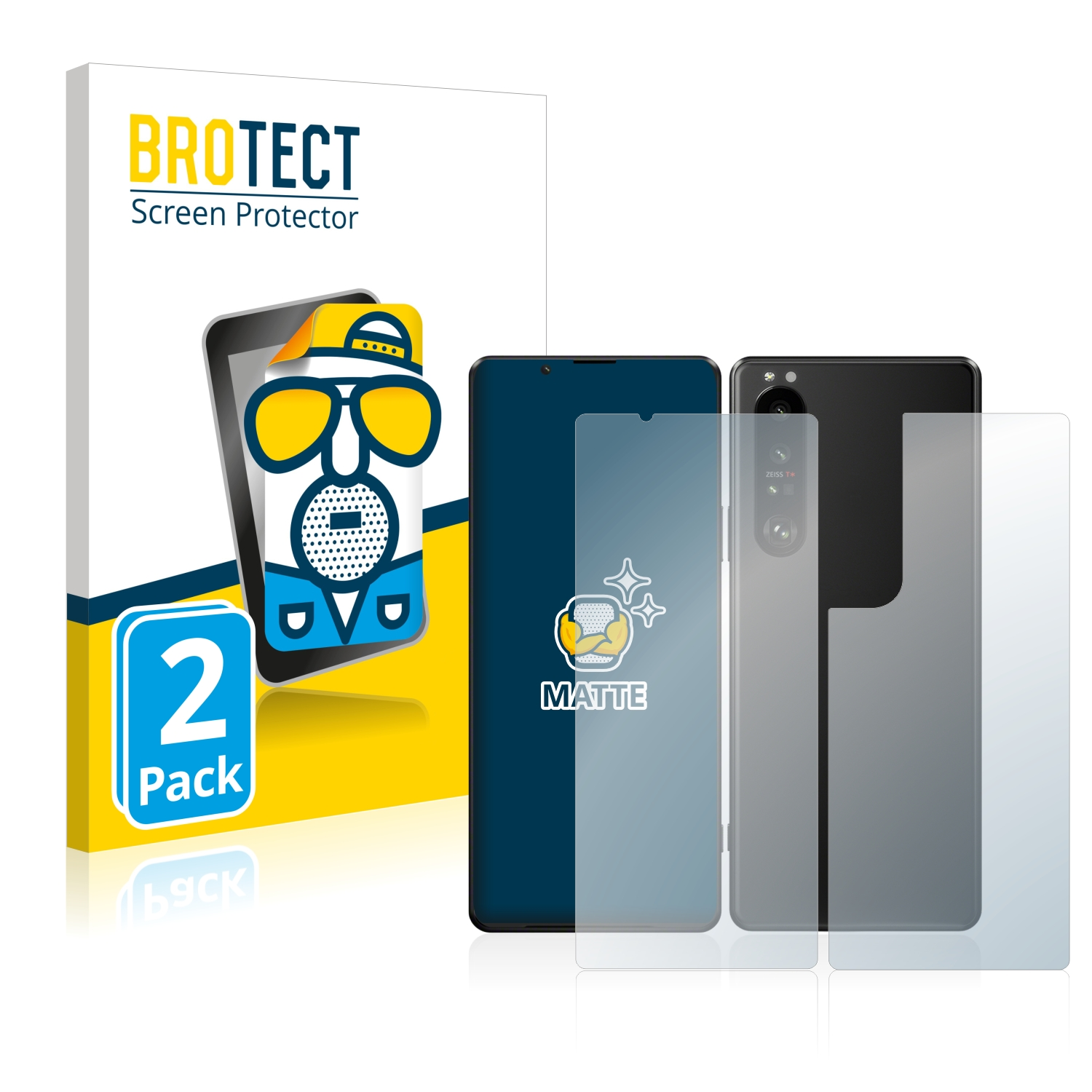 BROTECT 2x matte Schutzfolie(für Xperia 5G) III 1 Sony