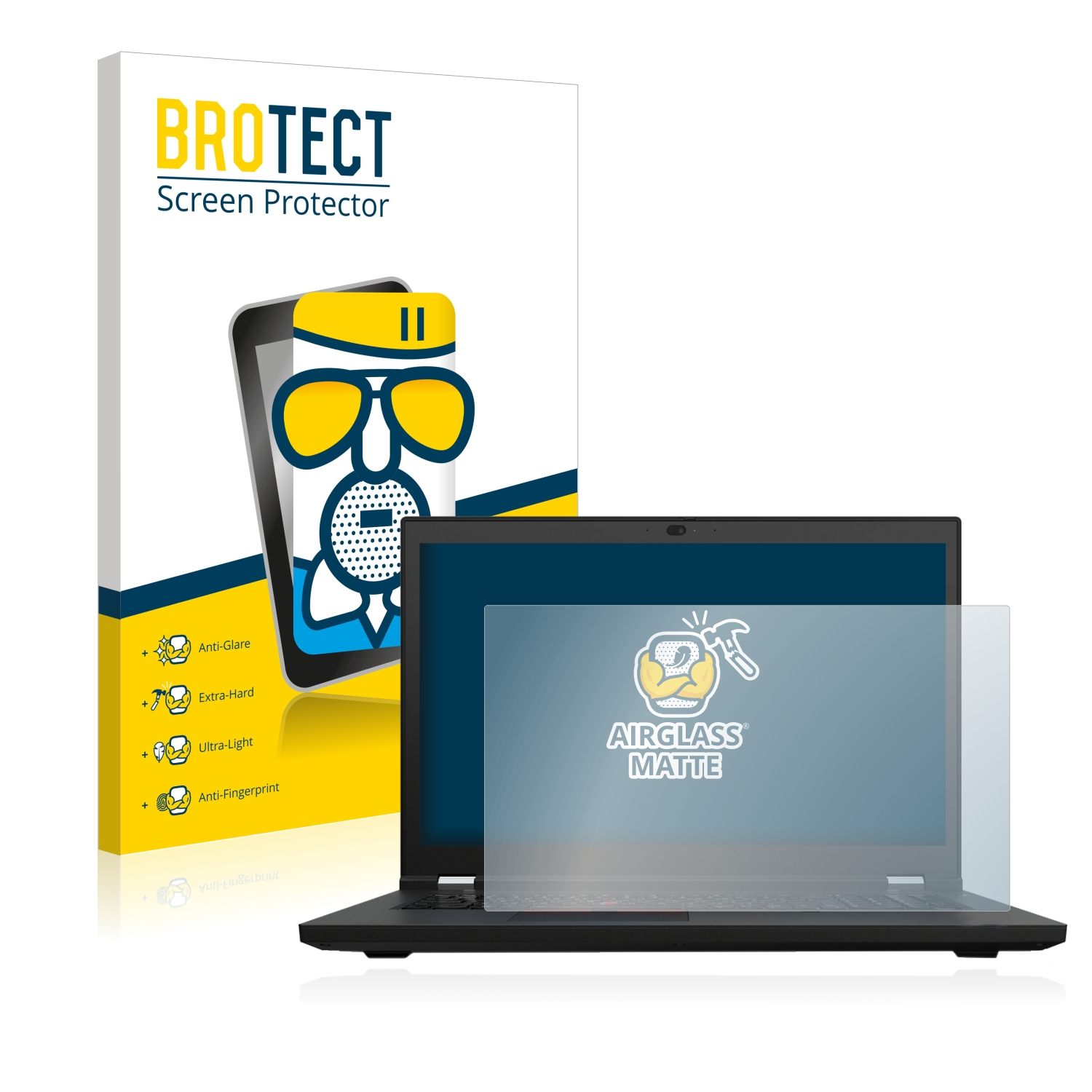 BROTECT Airglass matte Schutzfolie(für Lenovo Gen 2) P17 ThinkPad
