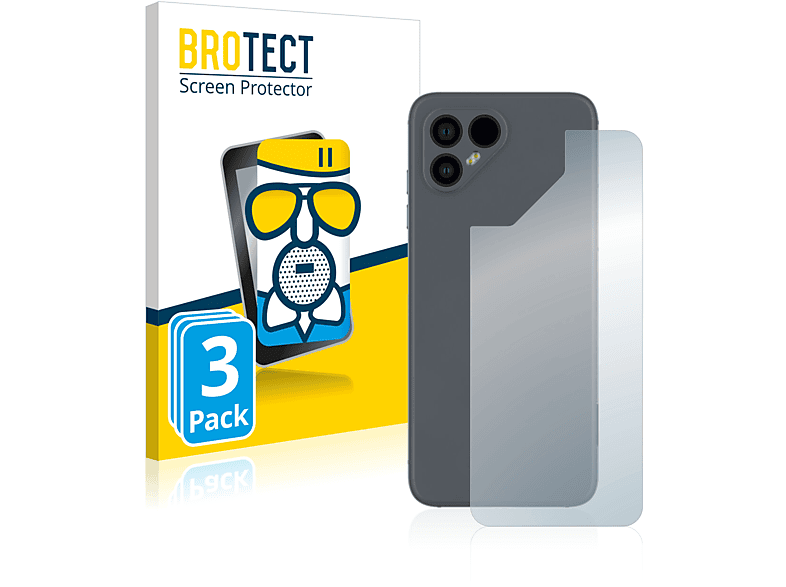 BROTECT 3x Fairphone Schutzfolie(für matte Airglass 4)