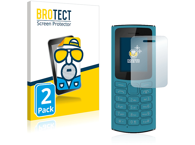BROTECT 2x matte Schutzfolie(für Nokia 105 4G 2021)