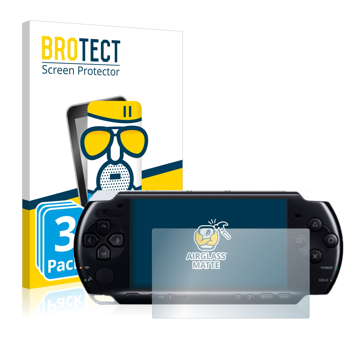 BROTECT 3x Airglass matte PSP Schutzfolie(für Sony 3004)