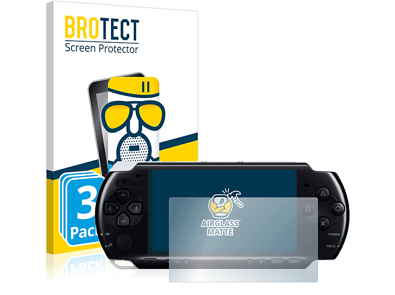BROTECT 3x Airglass matte Schutzfolie(für Sony PSP 3004)