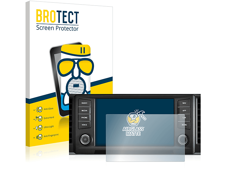 BROTECT Airglass matte Schutzfolie(für Seat Ateca 2016 Media System Plus 8\