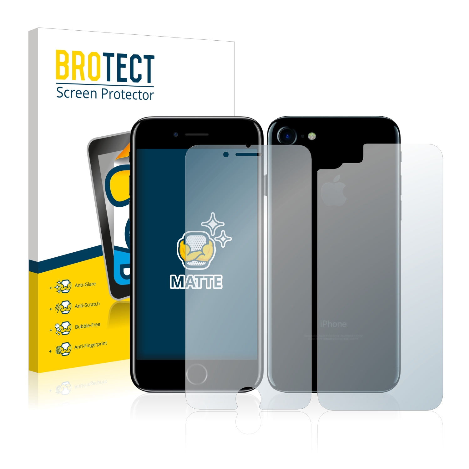 7) 2x BROTECT Schutzfolie(für Apple iPhone matte
