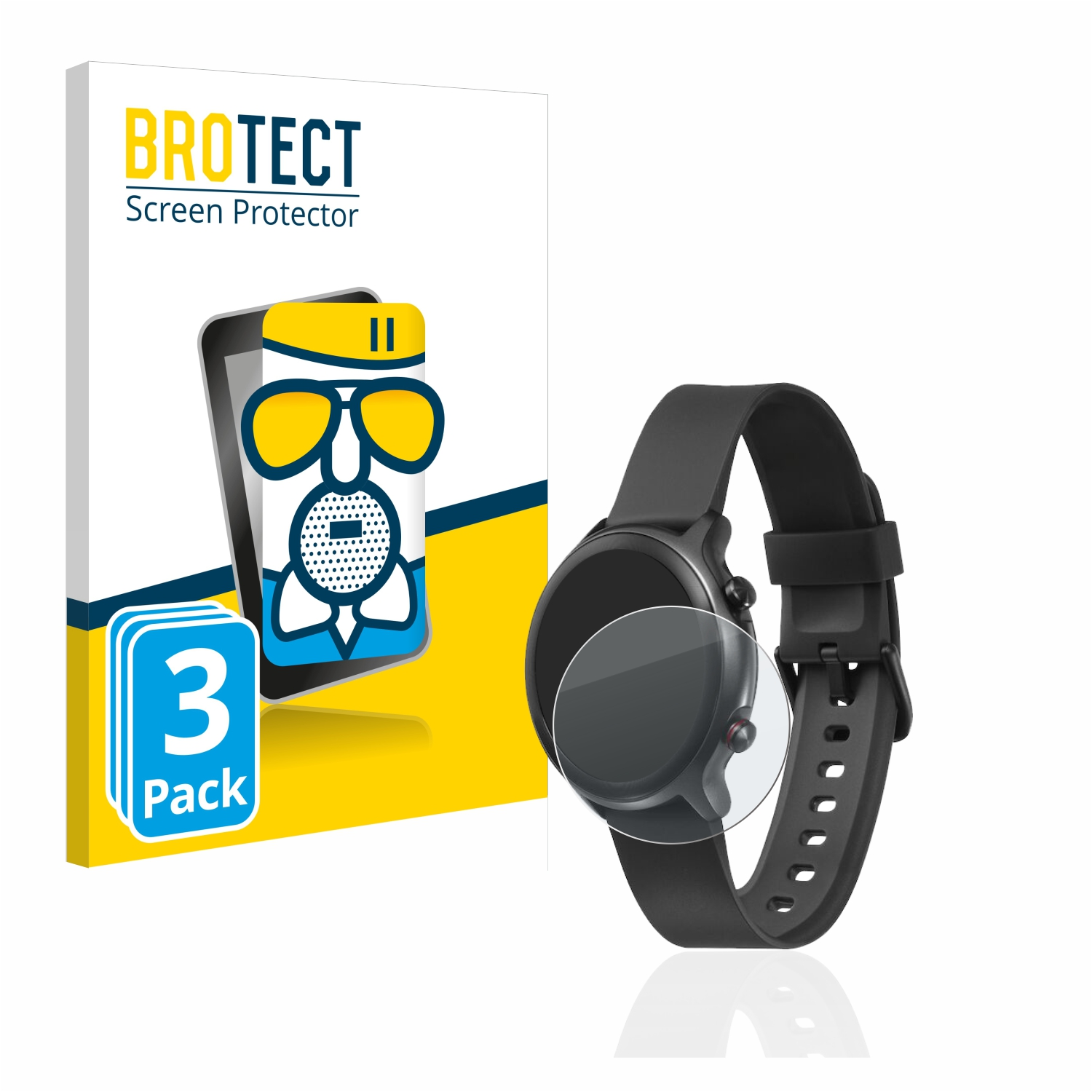 BROTECT 3x Doro Schutzfolie(für matte Airglass Watch)