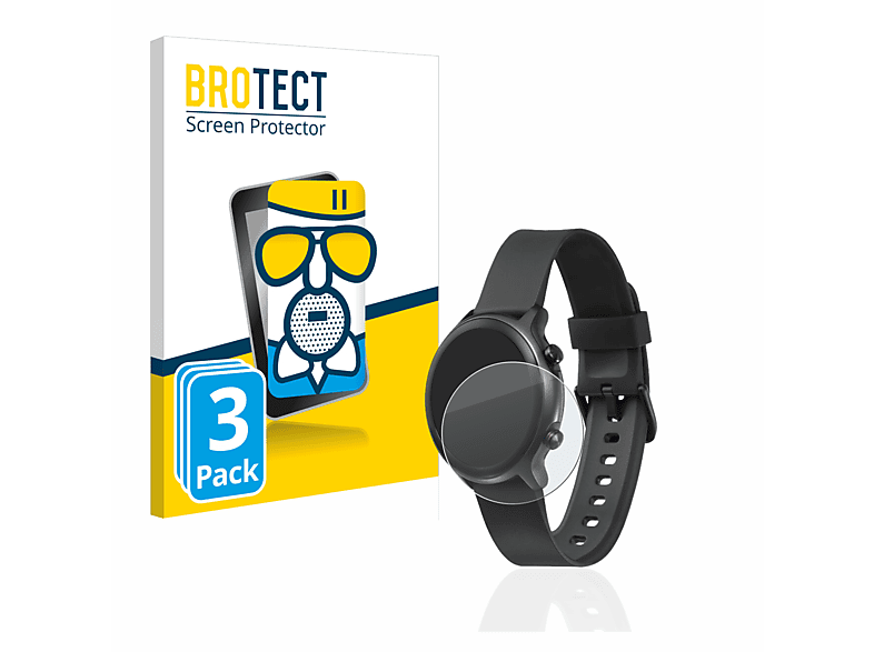 BROTECT 3x Doro Schutzfolie(für matte Airglass Watch)