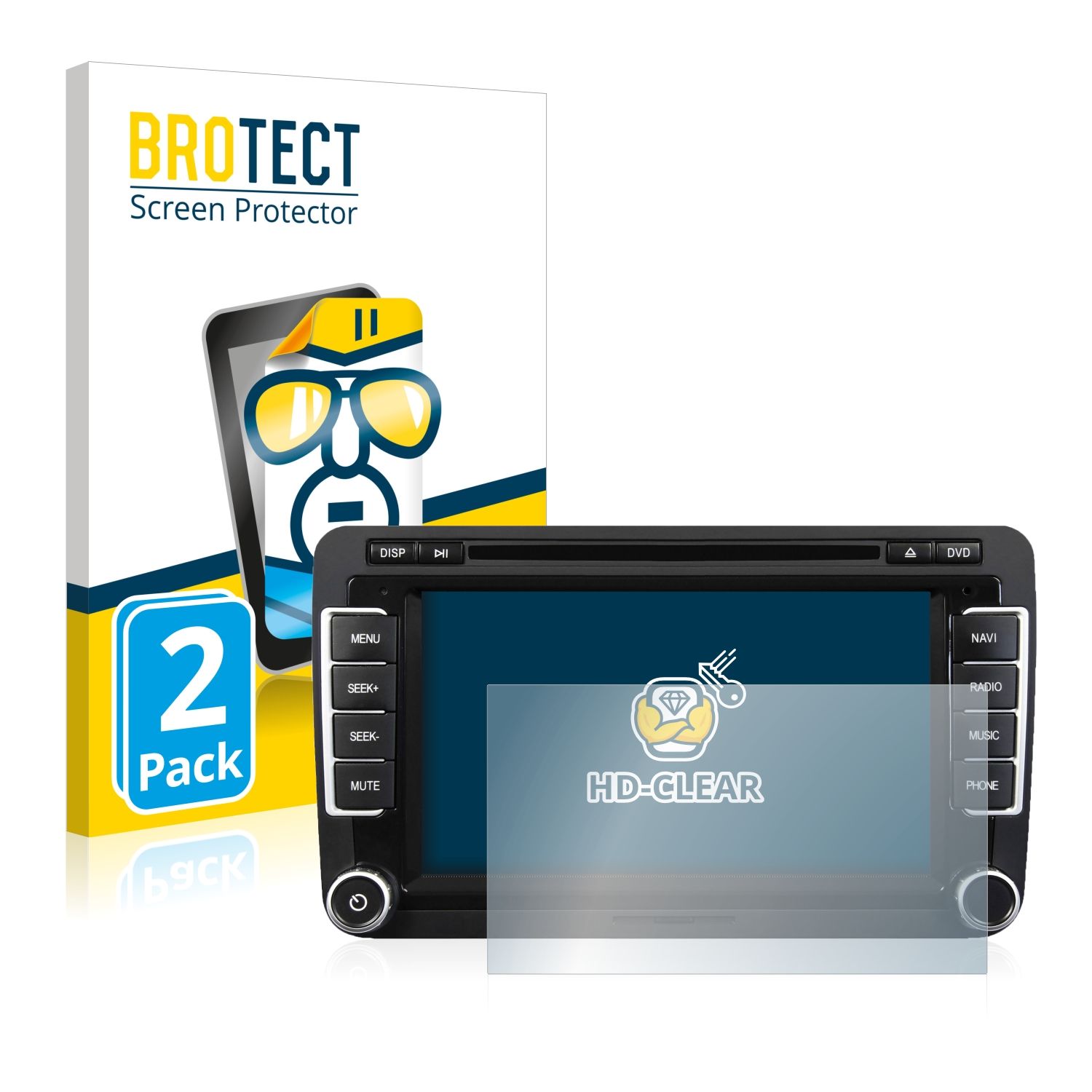 BROTECT VN720 klare 2x VW-U1) Schutzfolie(für ESX