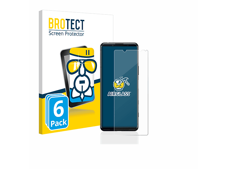 BROTECT 6x Airglass klare Schutzfolie(für Sony Xperia 5 II) | Displayschutzfolien & Gläser
