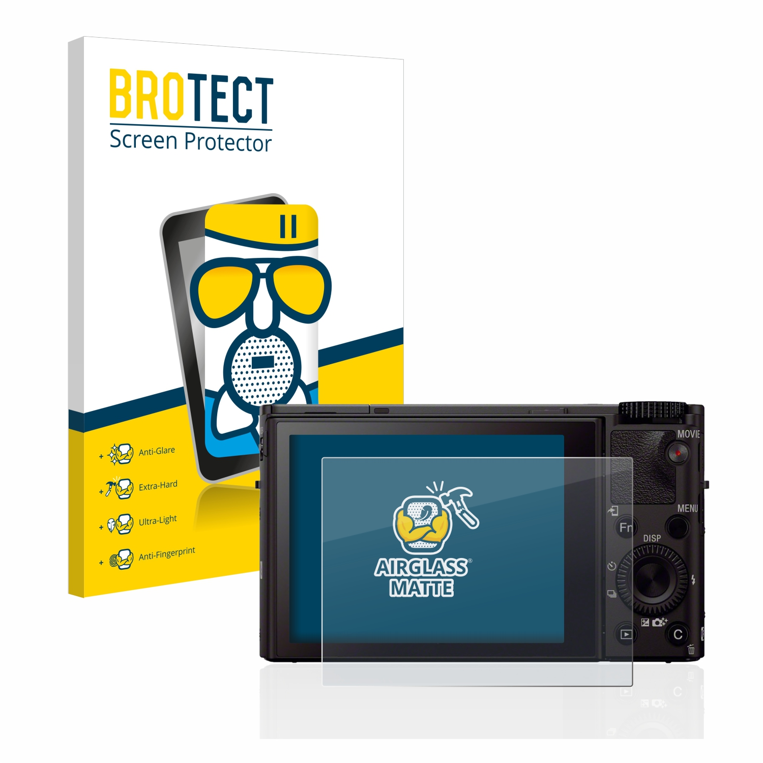 BROTECT Airglass III) DSC-RX100 Sony Cyber-Shot matte Schutzfolie(für