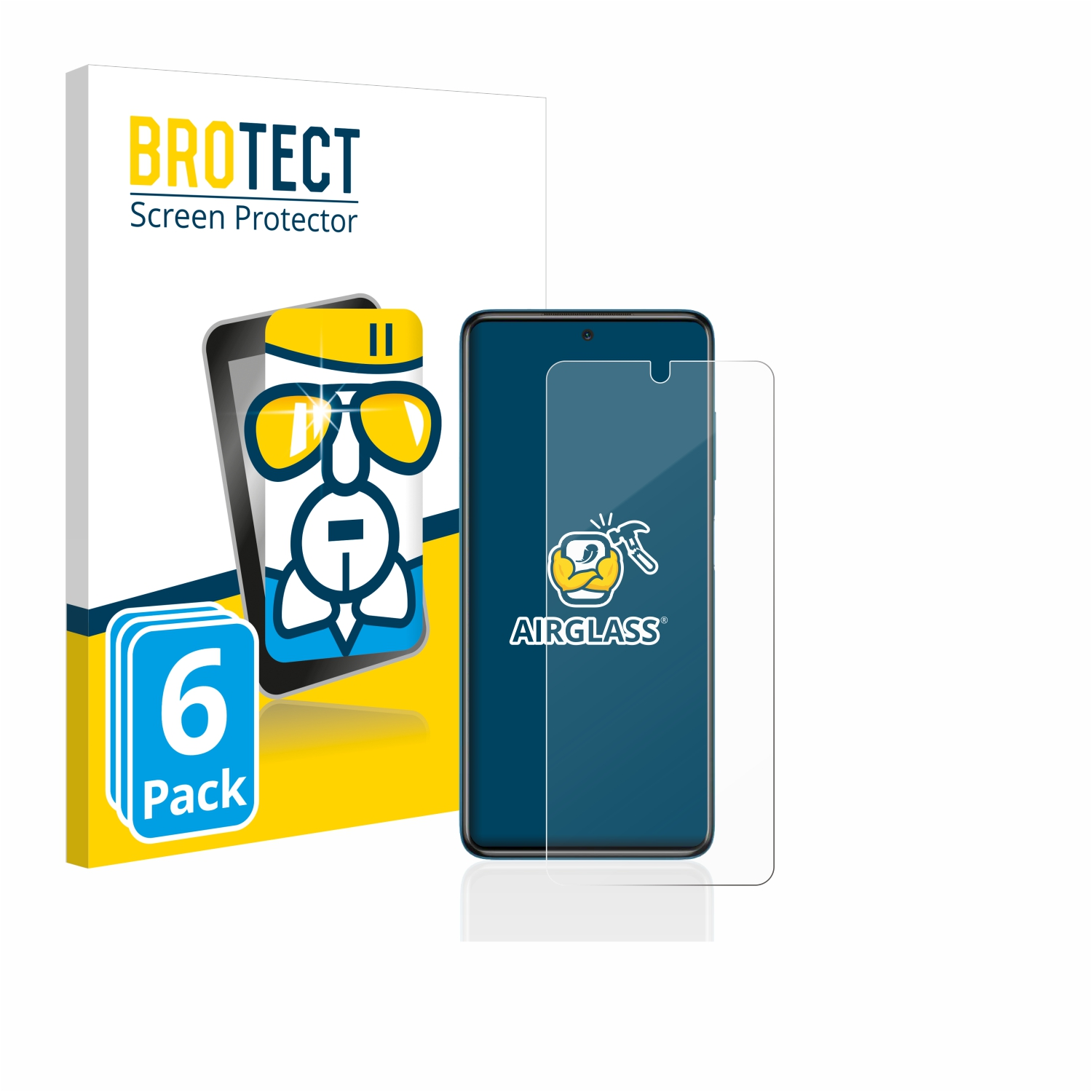 BROTECT 6x Airglass NFC) Xiaomi Schutzfolie(für X3 Poco klare