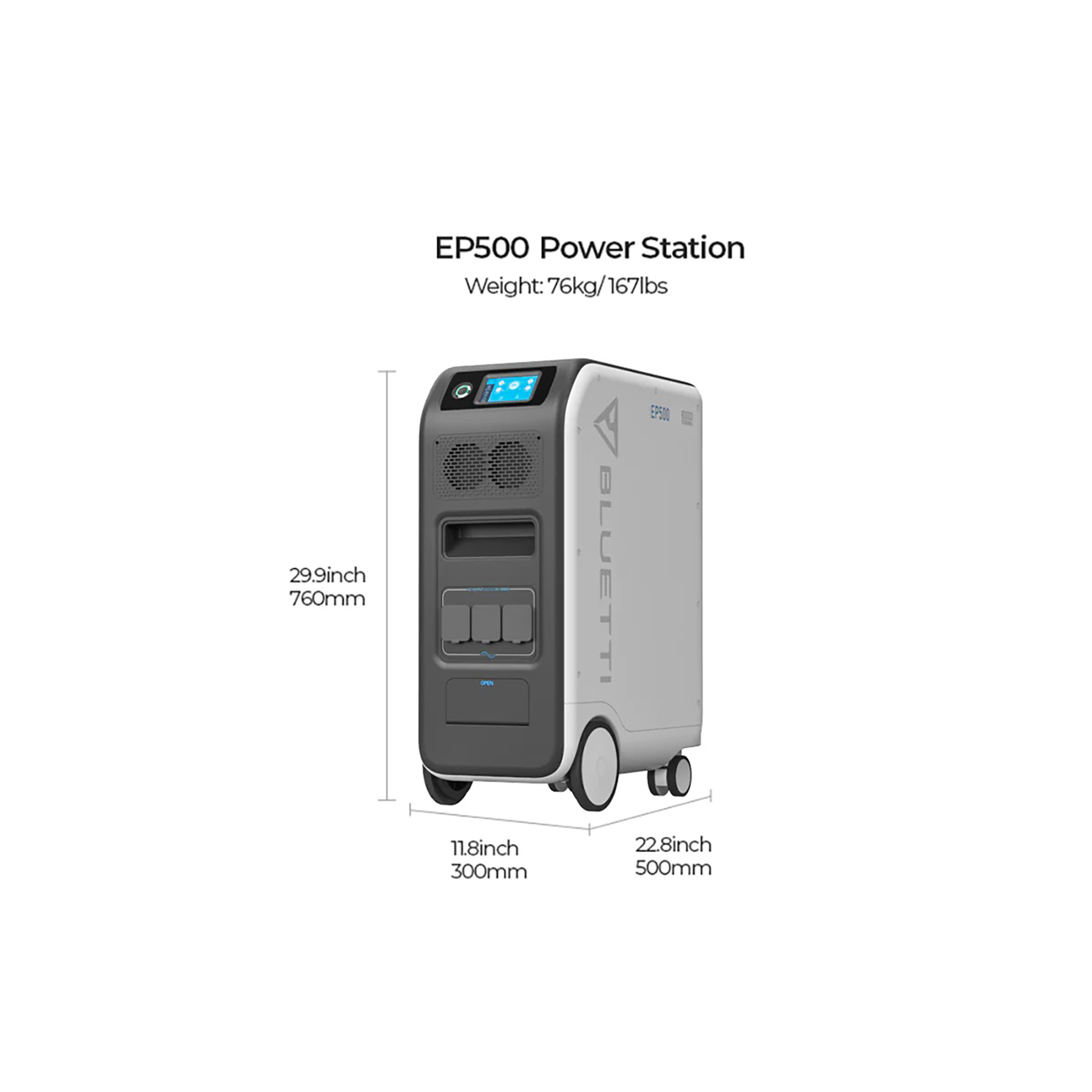 EP500+3×PV200 BLUETTI 200W 3000W Solarmodulen Batterie Schwarz Powerstation Wh LiFePO4 Stromerzeuger 5100