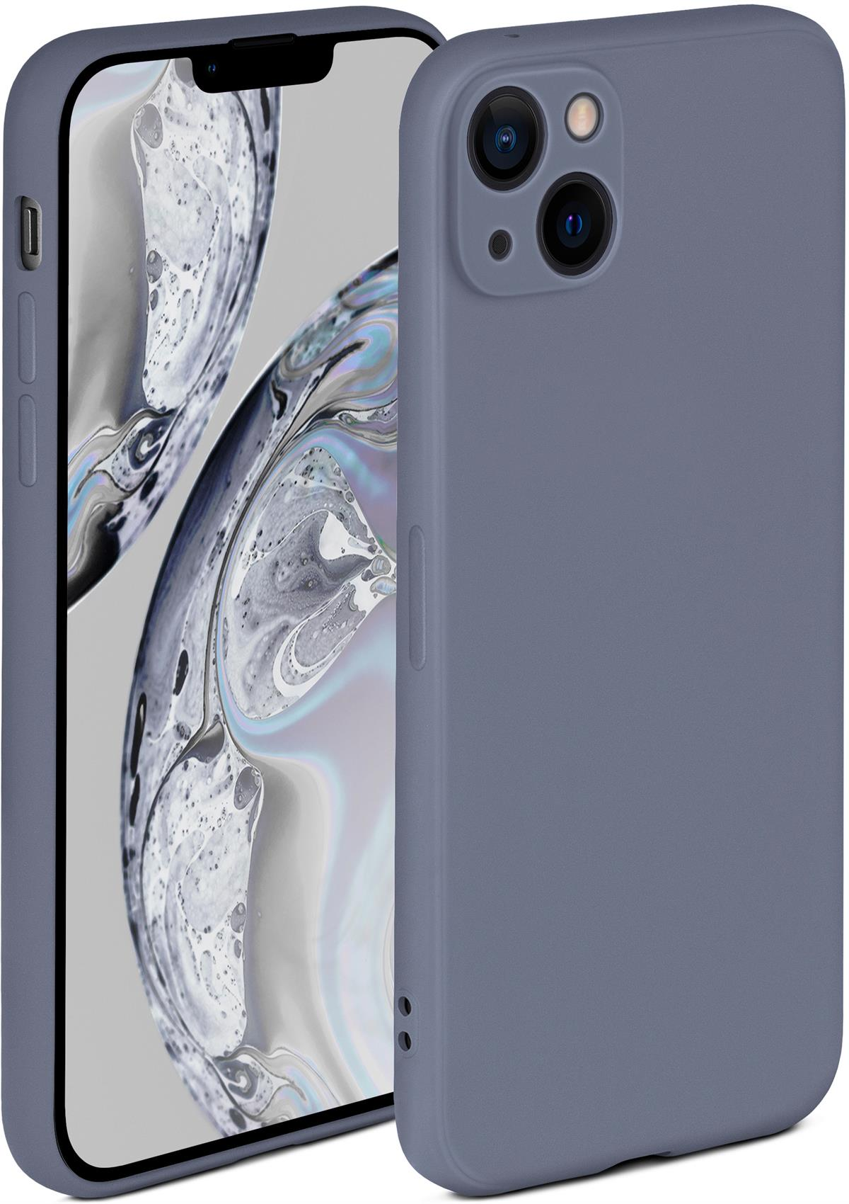 ONEFLOW Soft Apple, 14, iPhone Lavendelgrau Backcover, Case