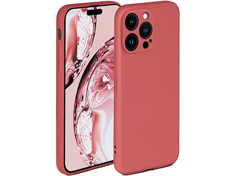 Sonnenuntergangsrot 14 Apple, Case, ONEFLOW Backcover, iPhone Pro, Soft