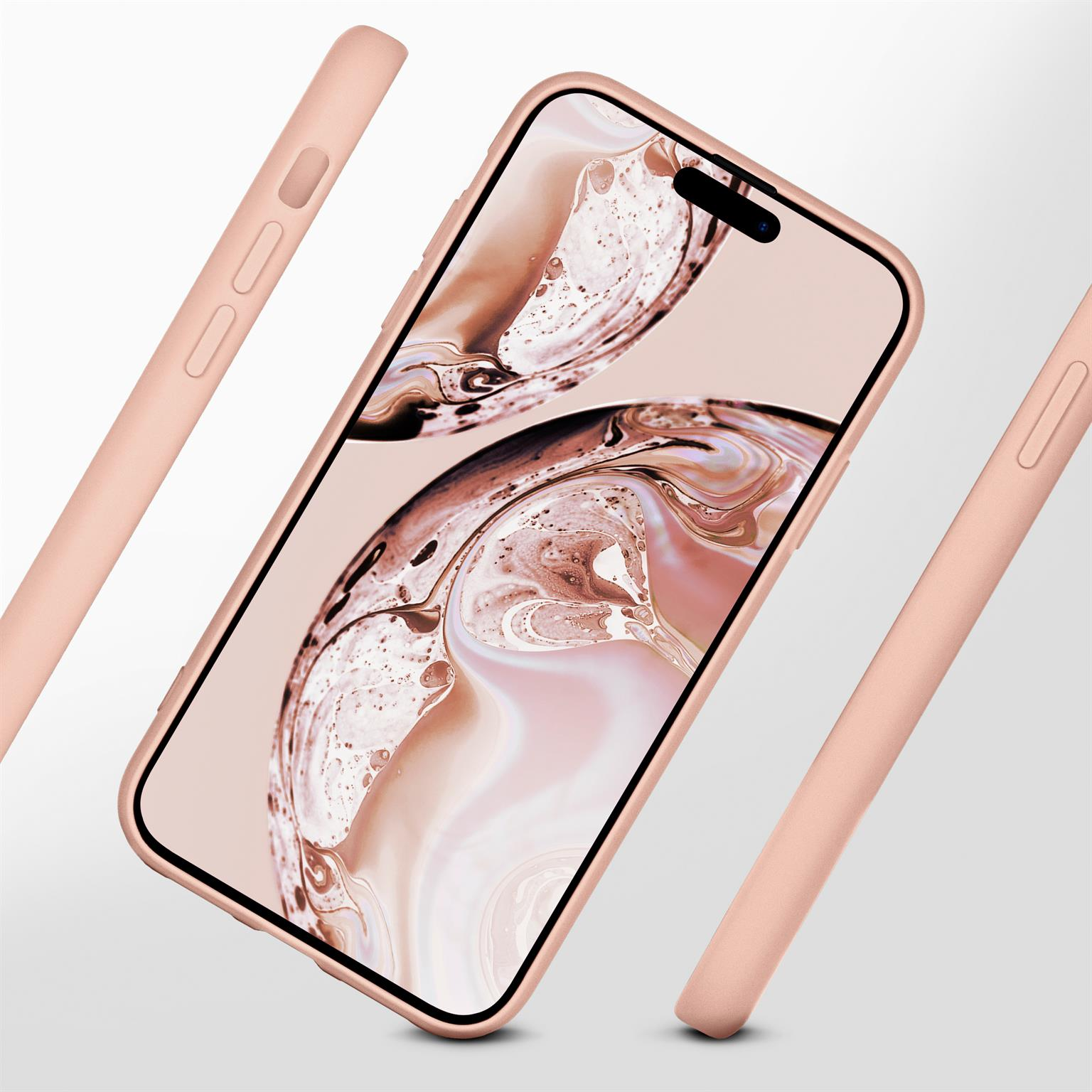 ONEFLOW Soft Case, Backcover, Sand 14 Apple, Pro, iPhone Rosé