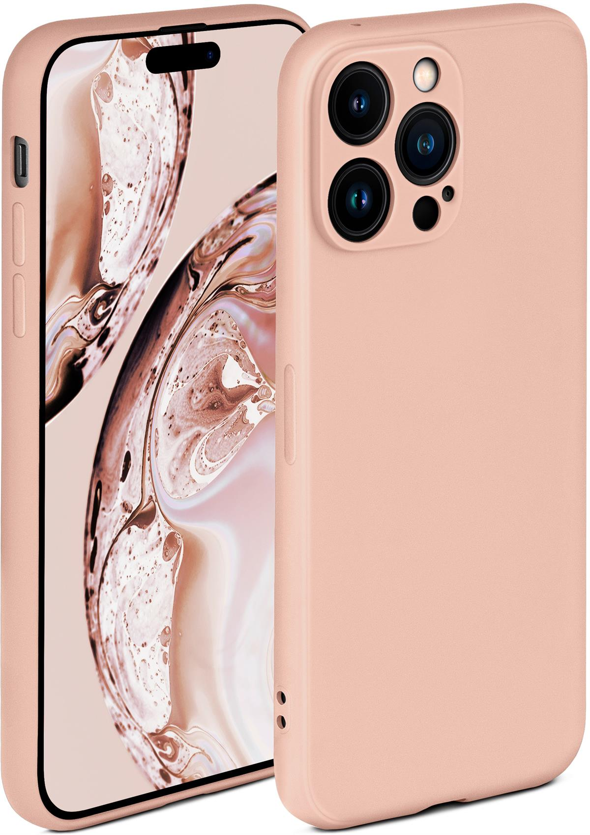 Apple, ONEFLOW Sand Pro Max, Backcover, iPhone Rosé 14 Case, Soft