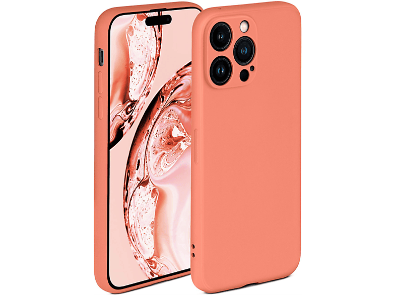 ONEFLOW Soft Case, Backcover, Apple, Papaya iPhone Pro, 14