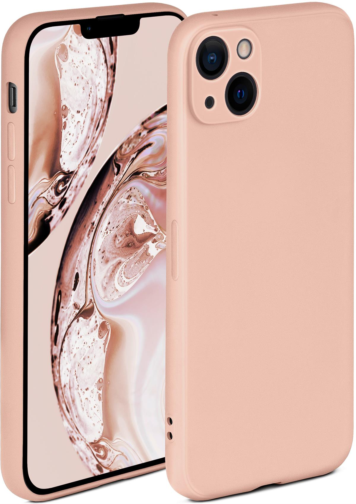 ONEFLOW Soft Case, Backcover, Sand iPhone 14 Plus, Rosé Apple