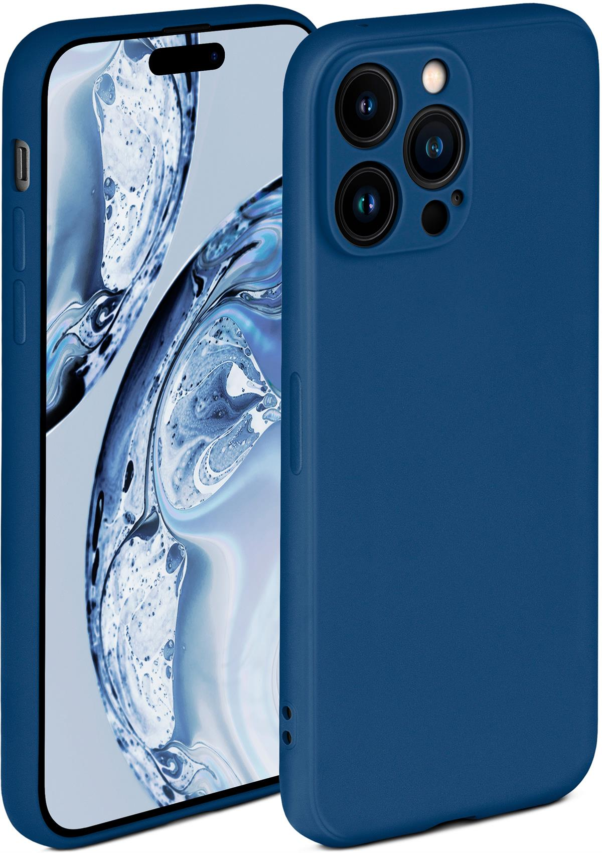 ONEFLOW Soft Case, Backcover, Apple, Pro, iPhone 14 Horizontblau