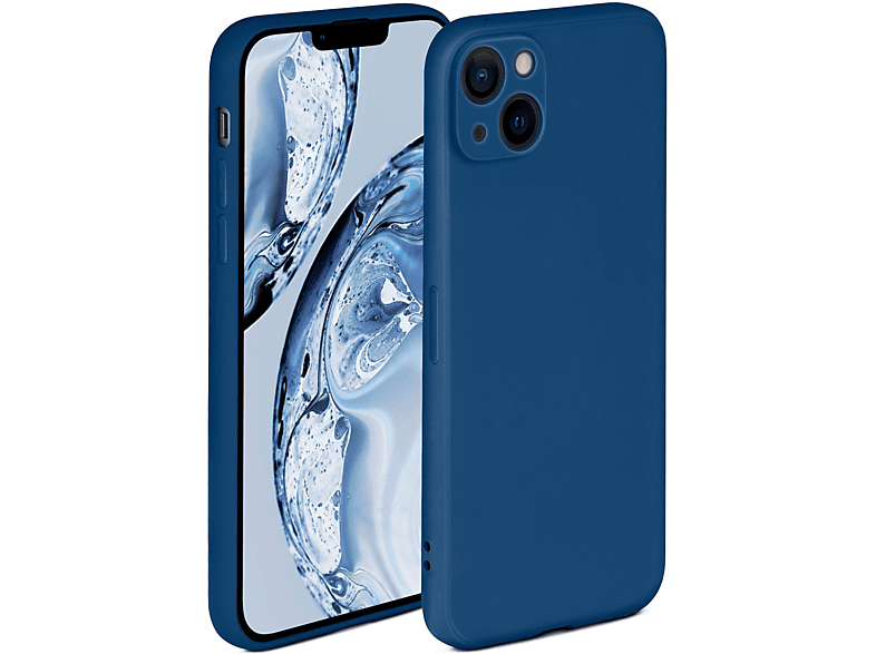ONEFLOW Soft Case, Backcover, Apple, iPhone 14, Horizontblau