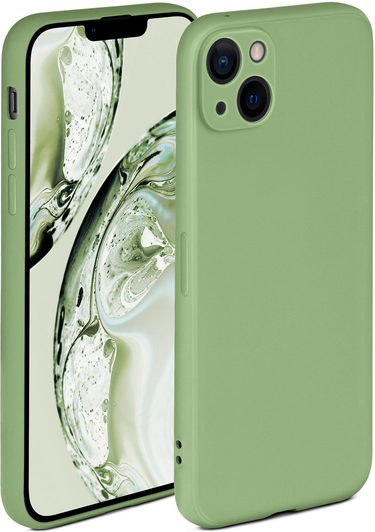 Backcover, iPhone Bambusgrün Case, Apple, Soft 14, ONEFLOW