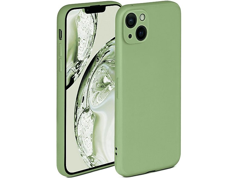 ONEFLOW Soft Case, Backcover, 14, iPhone Bambusgrün Apple