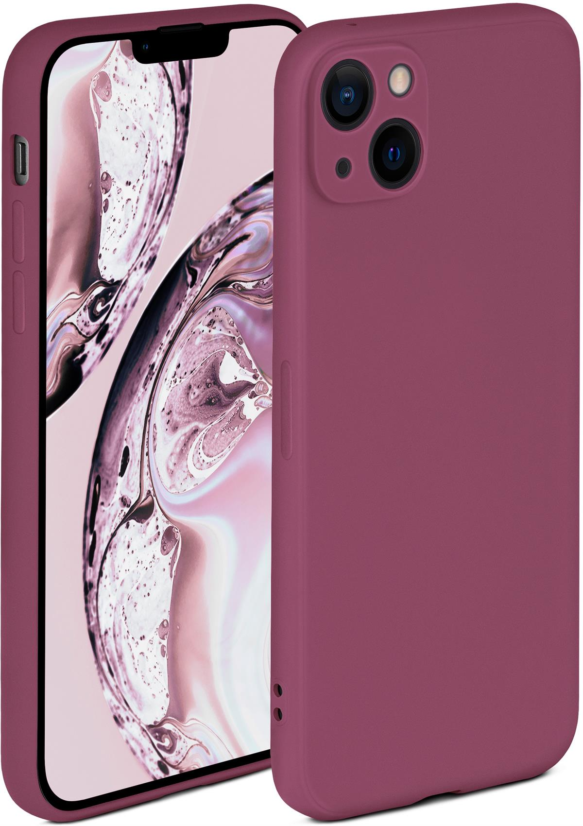 Plus, Soft iPhone Apple, Backcover, 14 ONEFLOW Pflaume Case,