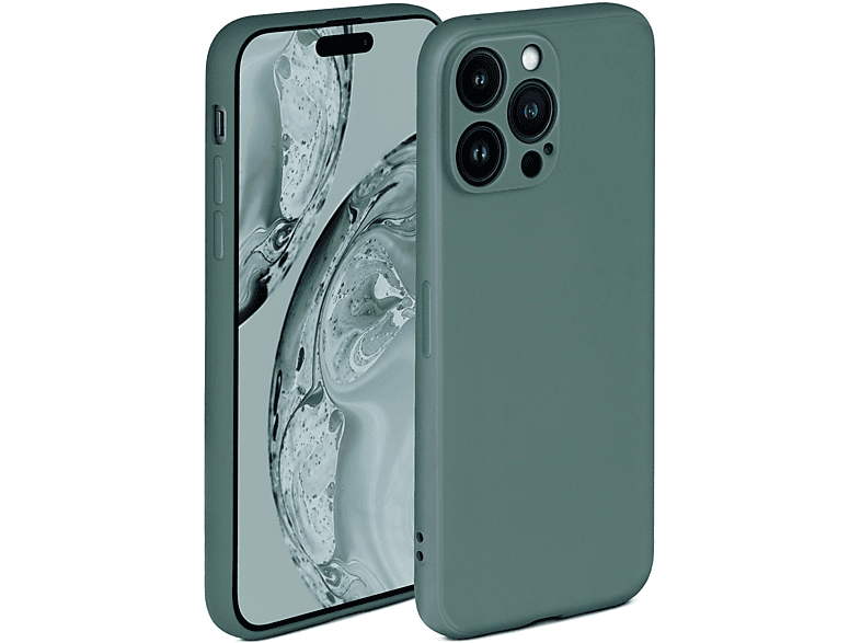 ONEFLOW Soft Case, Pro, Apple, Petrol Backcover, 14 iPhone
