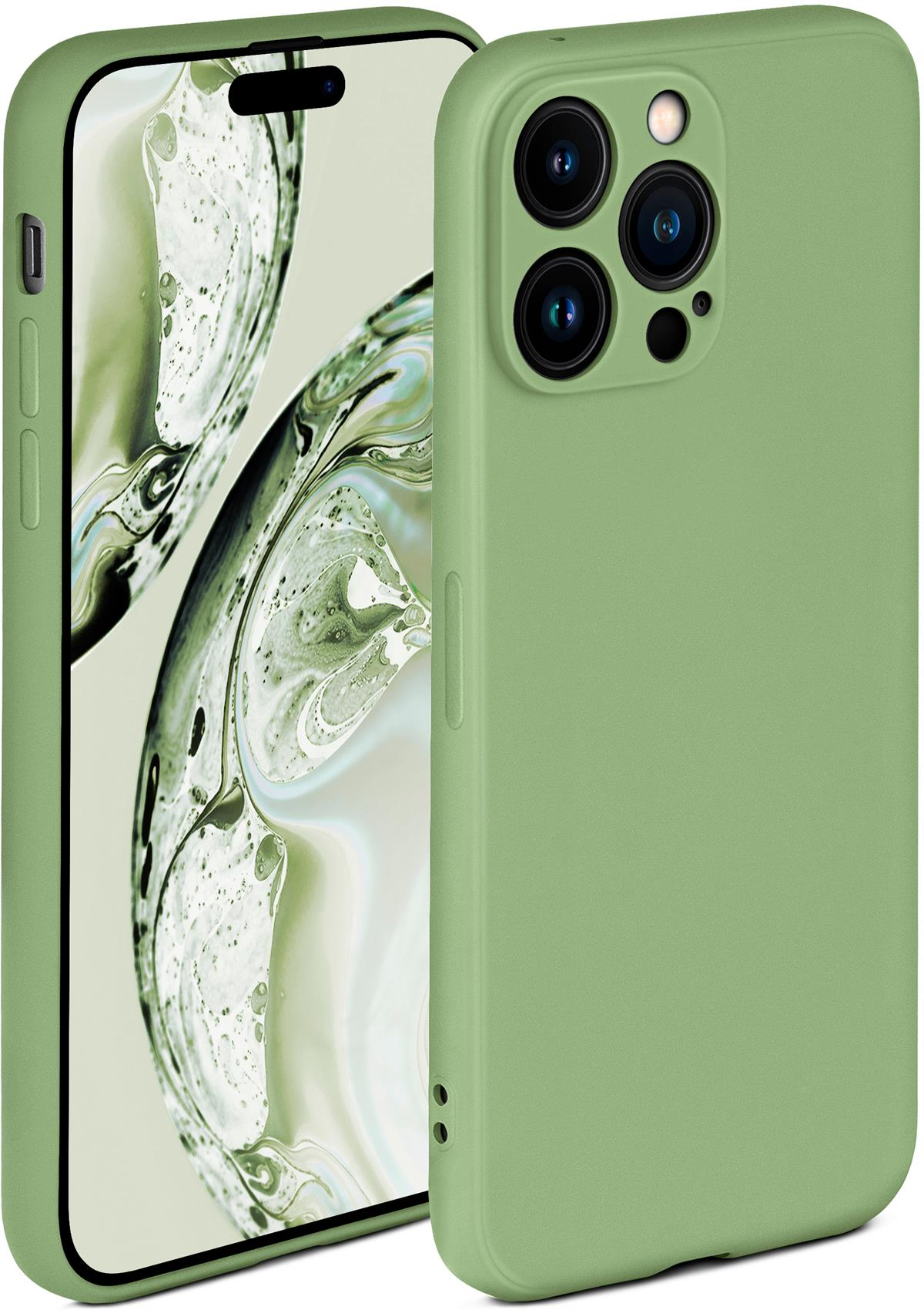 Apple, Pro, Case, 14 Backcover, ONEFLOW Soft Bambusgrün iPhone