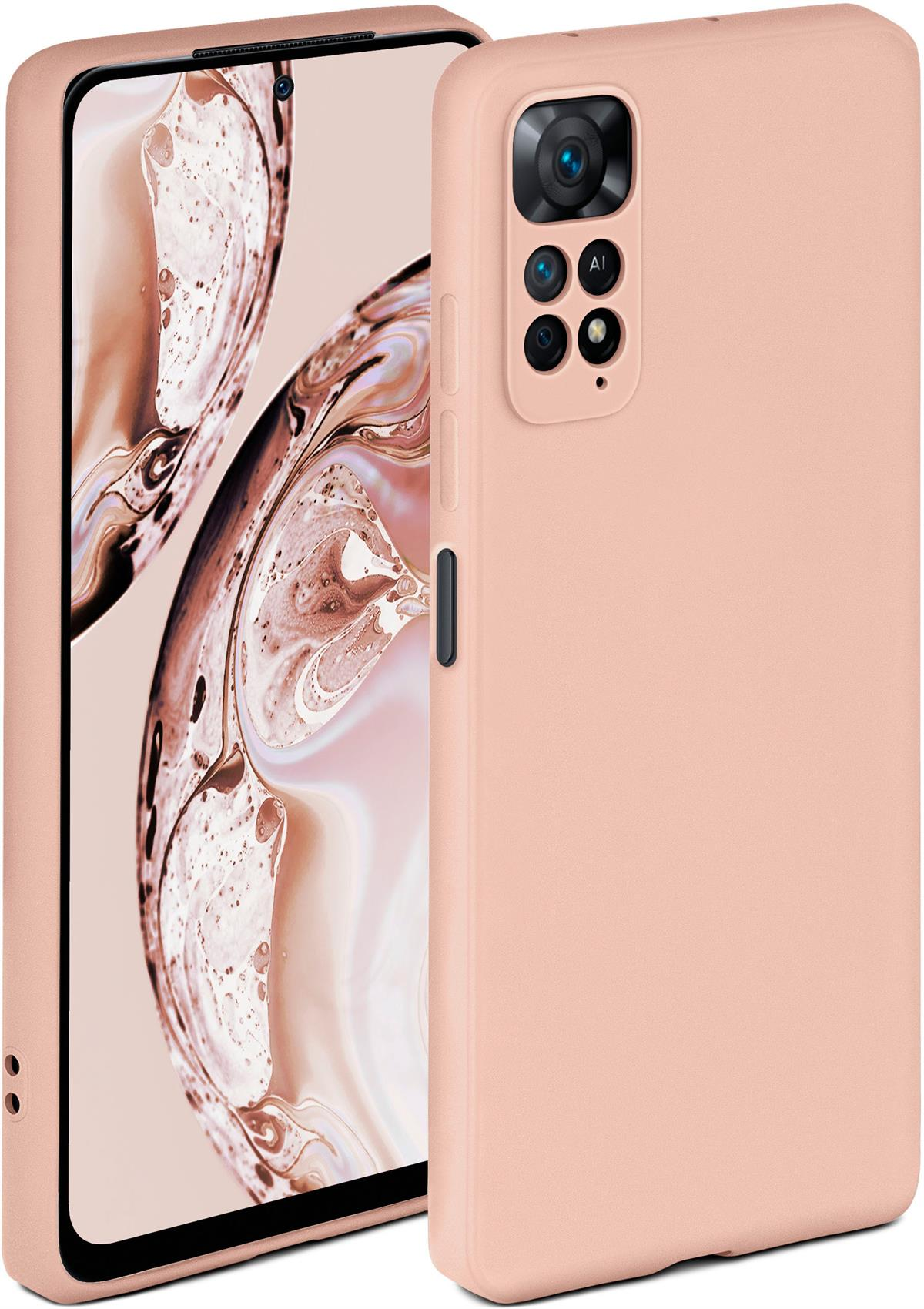 11 Backcover, Rosé Case, Note Redmi ONEFLOW Soft Sand Xiaomi, Pro,