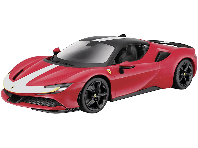 BBURAGO 18-16911 - 1:18) Spielzeugauto SF90 Serie - Signature Maßstab (rot, Stradale Ferrari Modellauto