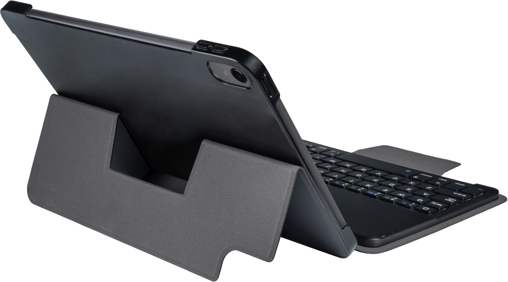 GECKO COVERS QWERTZ Tastatur Hülle Schwarz Apple Leather, (2020) Bookcover iPad Air für PU