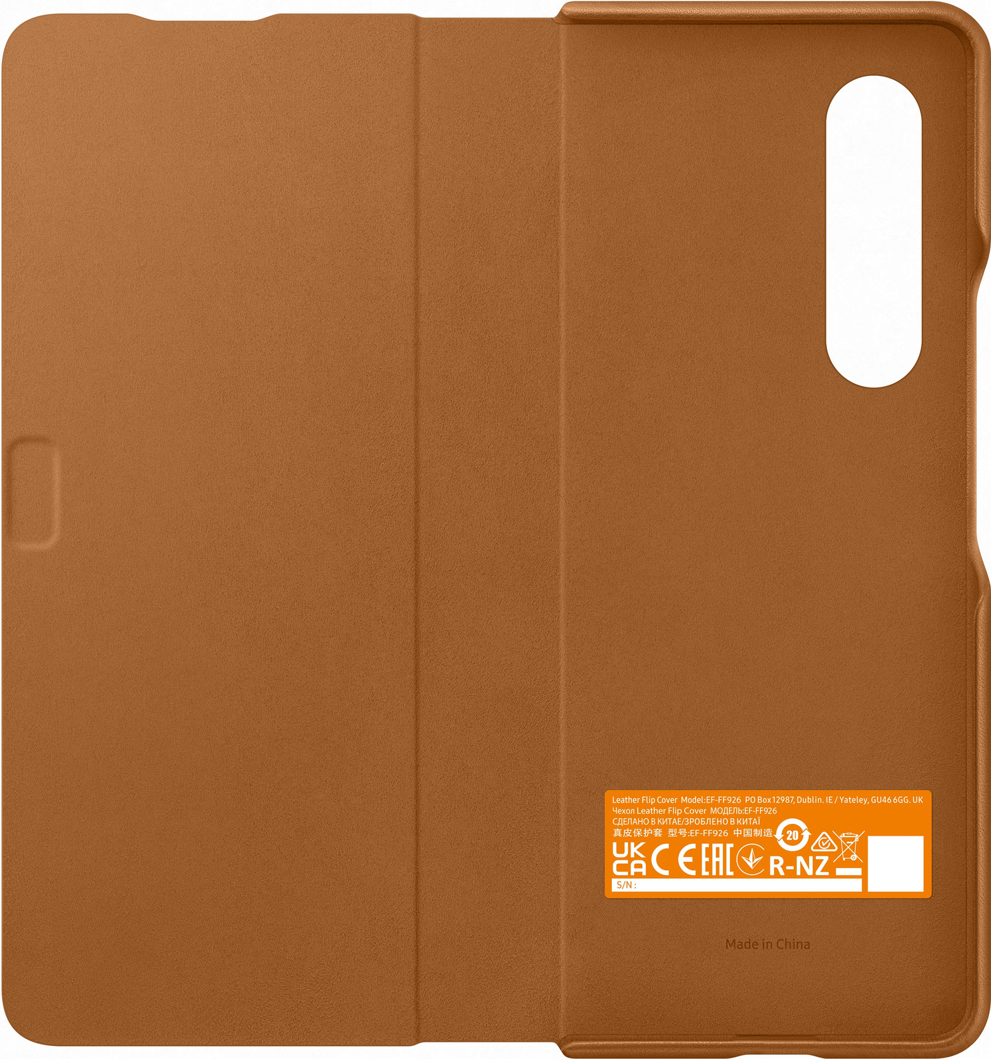 Leather 3, Z Braun Fold Backcover, Samsung, SAMSUNG Cover Galaxy Series,