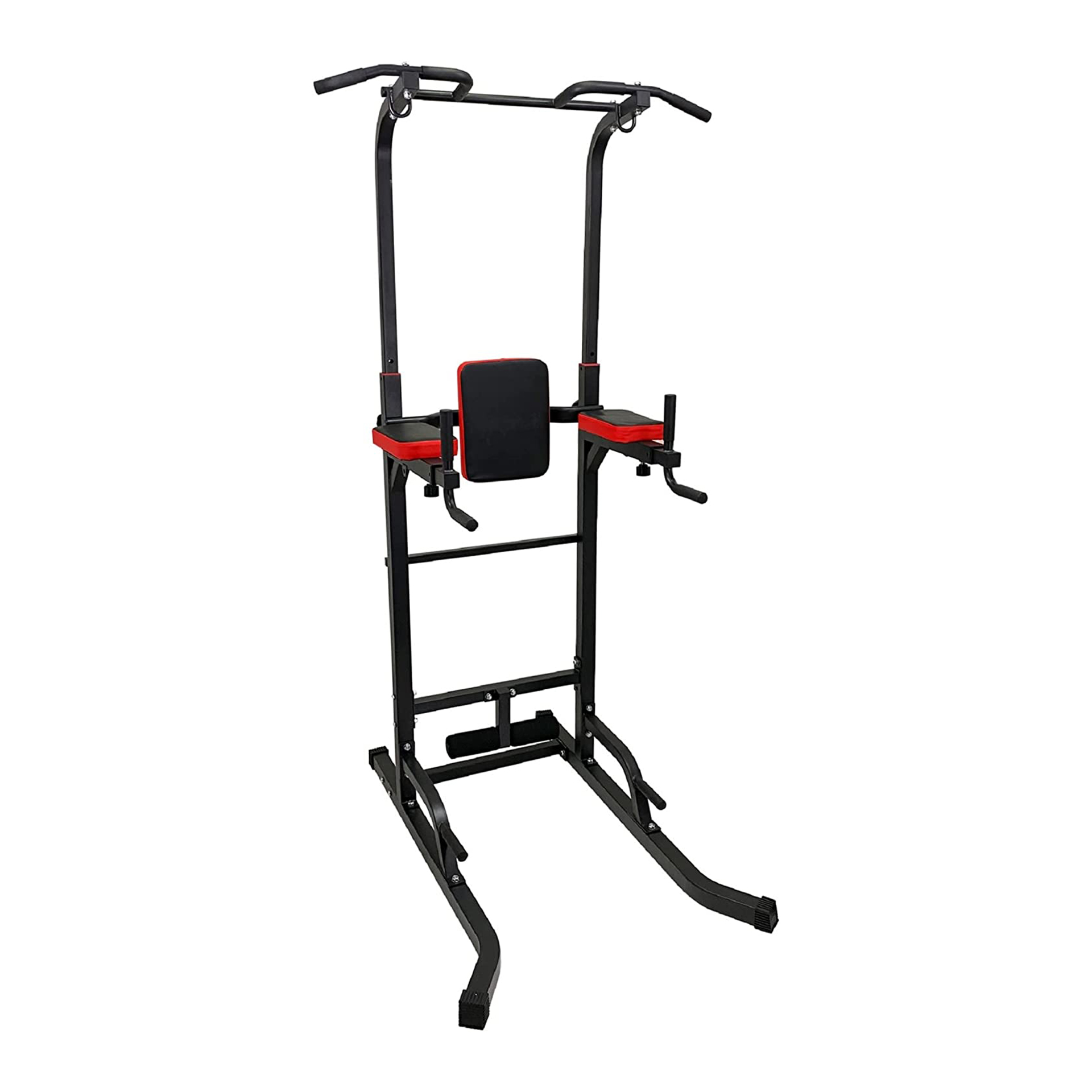 ZOOMYO 7in1 Fitness-Station Power Tower Tower, für Advanced schwarz-rot Multi-Gym , Zuhause Power