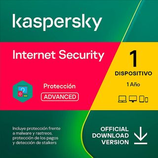 Antivirus - KASPERSKY Internet Security 1 Dispositivos 1 Año 2023 Licencia Digital